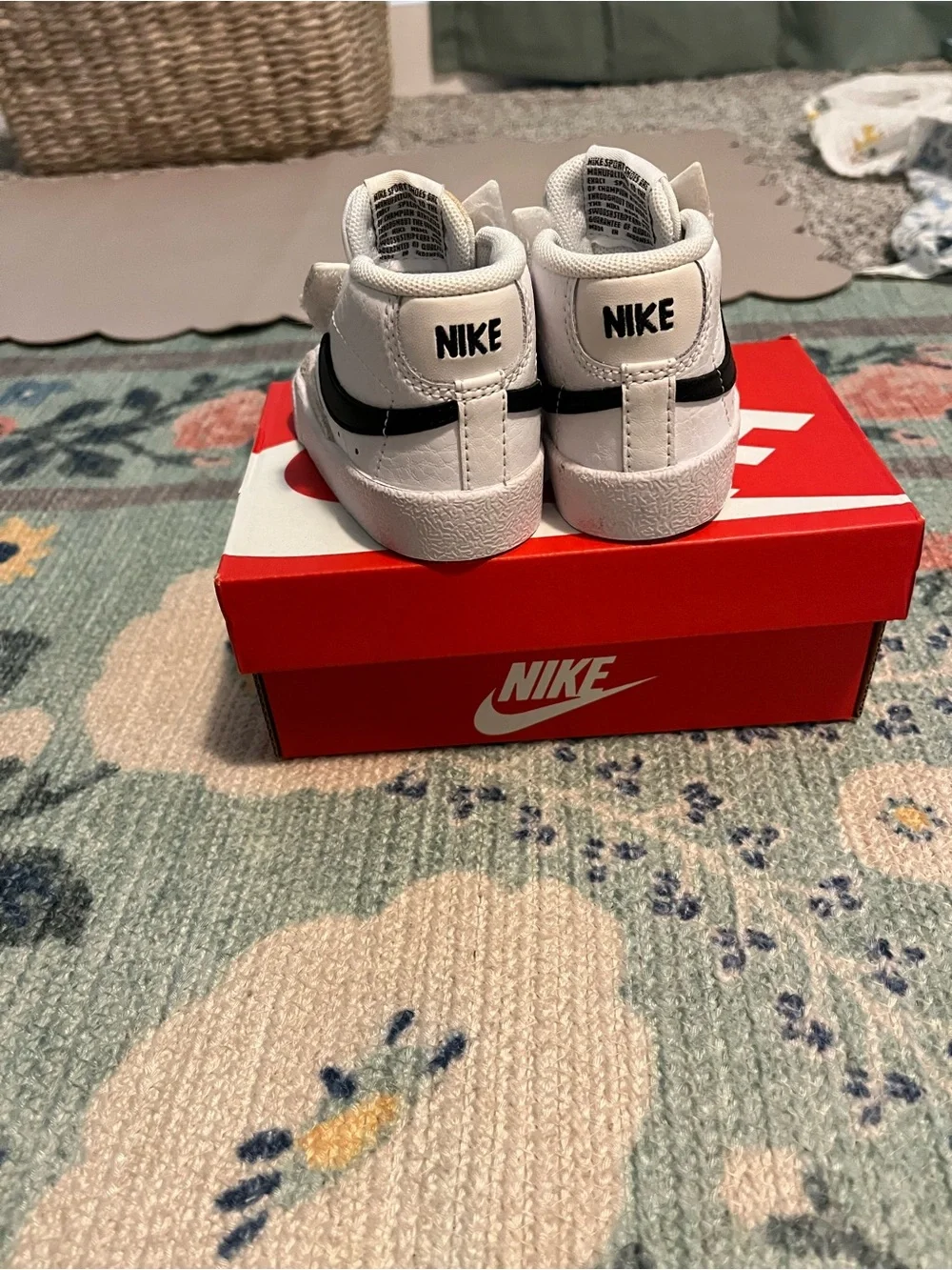 Nike Baby White & Black Blazers